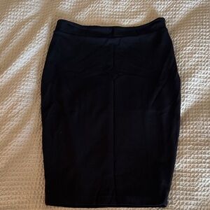 Lulu's Classic Black Pencil Skirt